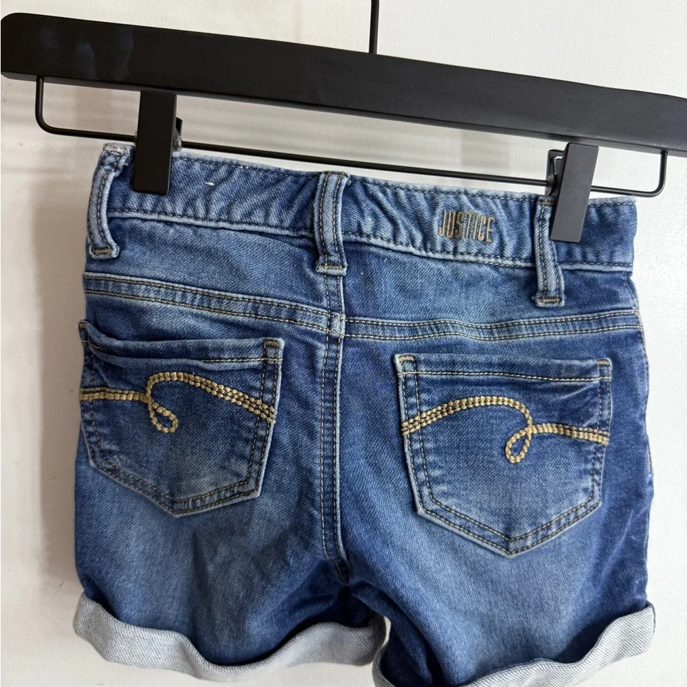 Justice Classic Blue Kids Denim Shorts